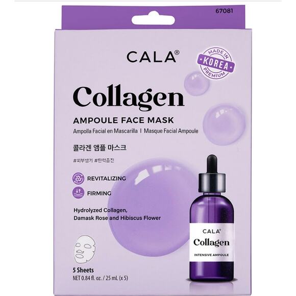 K-Care Cala 5Pc Ampoule Face Mask Collagen*5 masks*Firming*Korean skincare - Picture 1 of 1